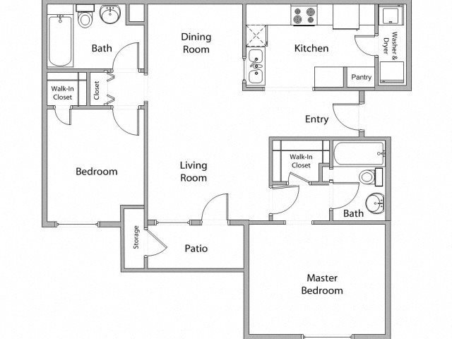 Cannon Oaks Apartments 2 Bedroom 2 Bathroom Floor Plan Cannon Oaks Apartments 2 Bedroom 2 Bathroom Floor Plan